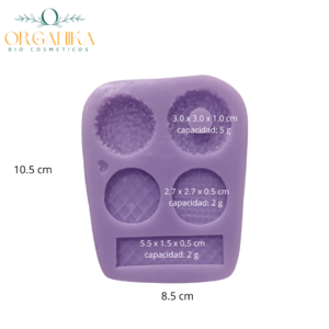 MOLDE DE SILICONA TIPO MINI DONAS Y MINI WAFFLES