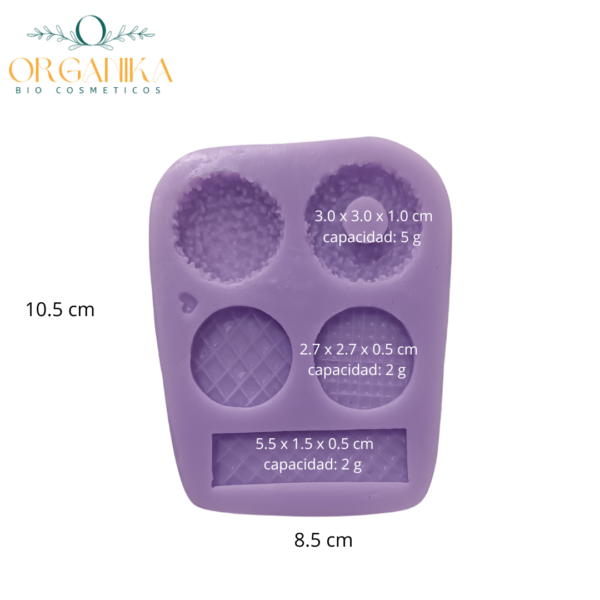6 MOLDE DE SILICONA TIPO MINI DONAS Y MINI WAFFLES